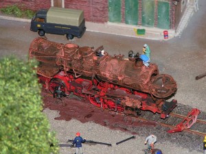 BR 50 beim Verschrotten in 1:87