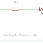 Einfache LED Schaltung mit Vorwiderstand